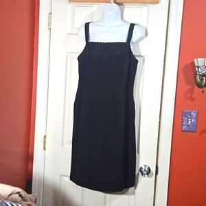 Talbots black strapped dress, size 12